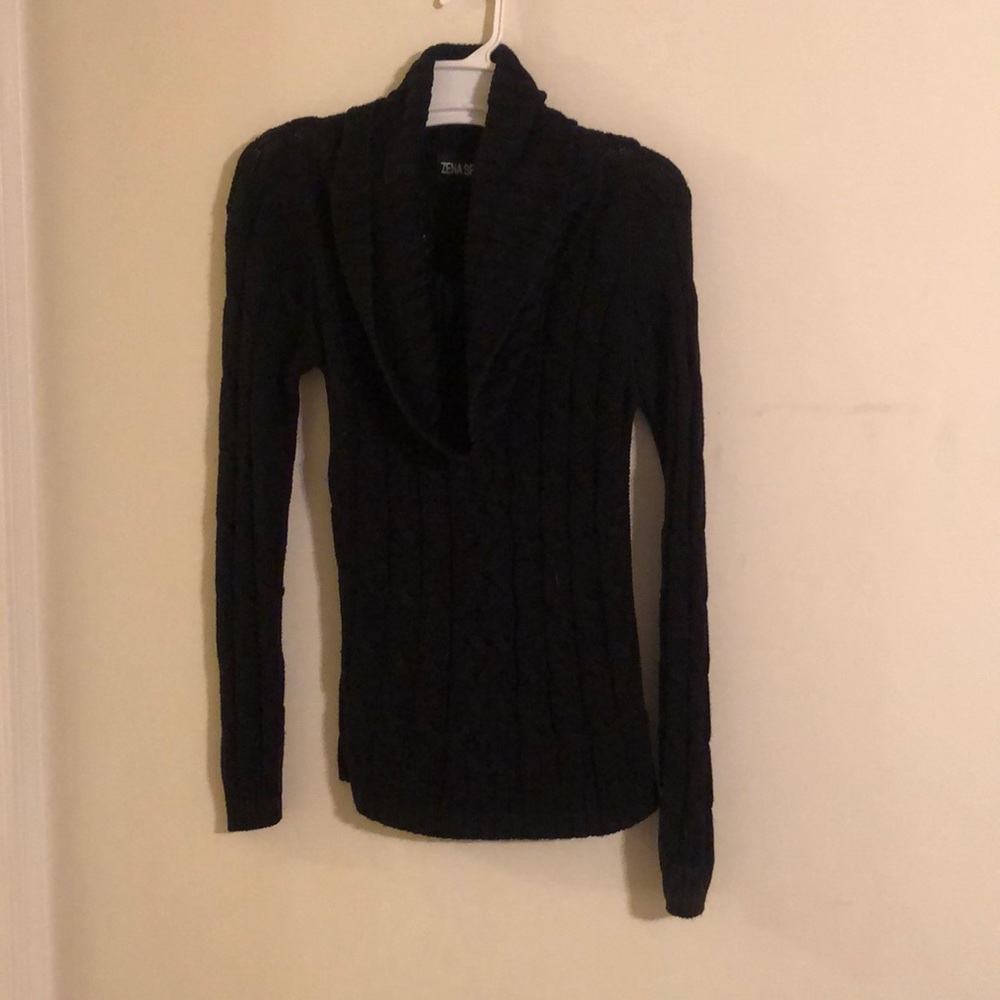Cowl-neck sweater